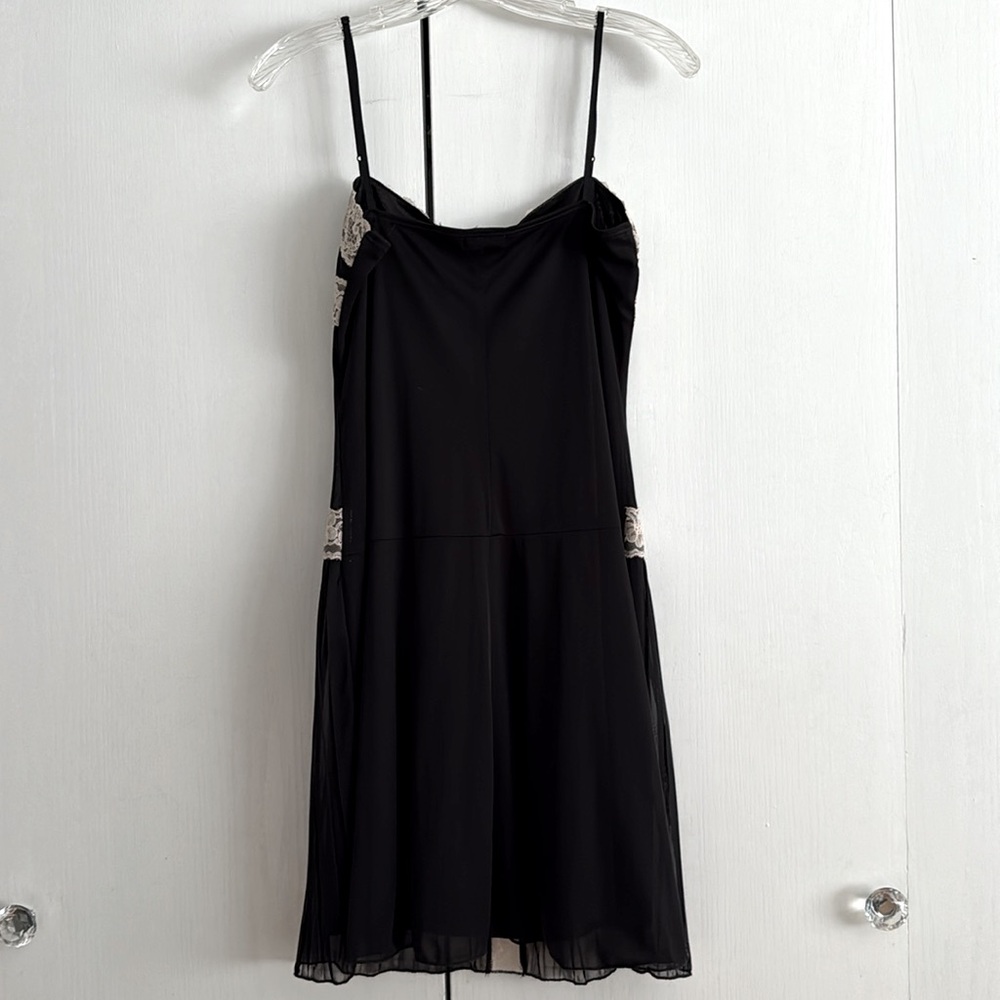 Charlotte Russe Y2K Lace Trim Babydoll Dress Festival Whimsigoth Fairy Size L - Picture 4 of 16